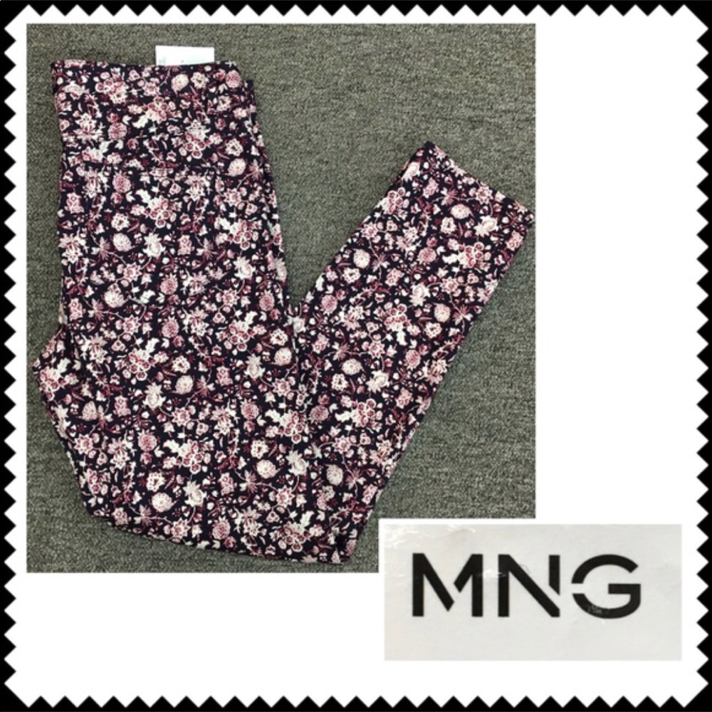 MNG floral pants size 12